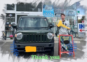 Y様　中古車ﾊｽﾗｰご納車おめでとうございます！